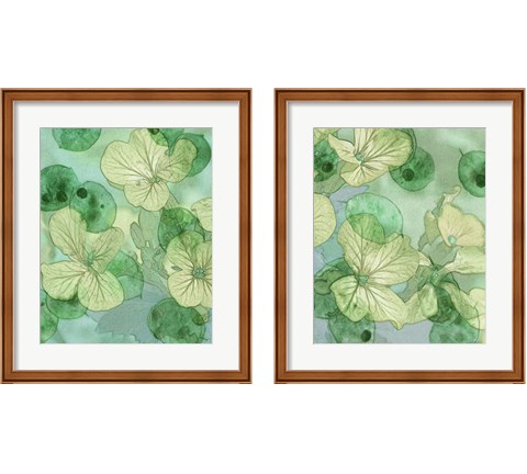 Mint Progeny 2 Piece Framed Art Print Set by Sharon Chandler