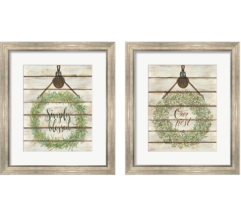 Our Nest Wreath 2 Piece Framed Art Print Set by Cindy Jacobs