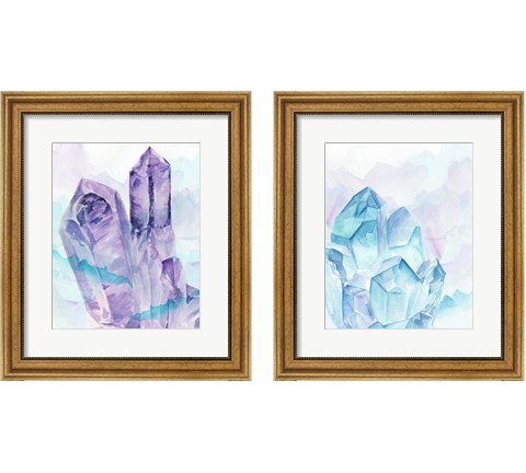 Crystal Facets 2 Piece Framed Art Print Set by Jennifer Parker
