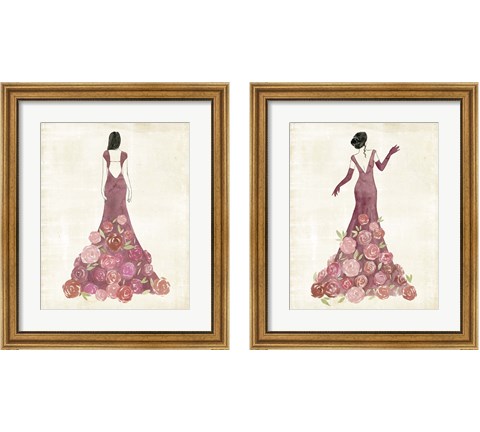 Garland Gown 2 Piece Framed Art Print Set by Grace Popp