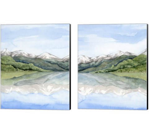 Mirror Lake 2 Piece Canvas Print Set by Grace Popp