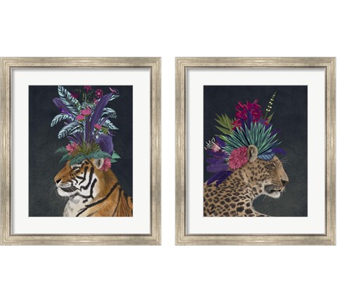 Hot House Animals 2 Piece Framed Art Print Set by Fab Funky
