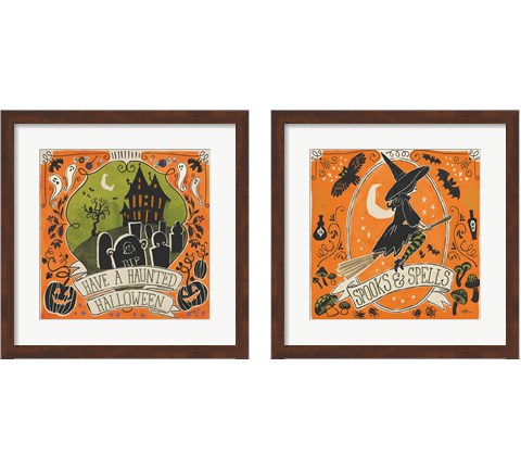 Stay Creepy 2 Piece Framed Art Print Set by Janelle Penner