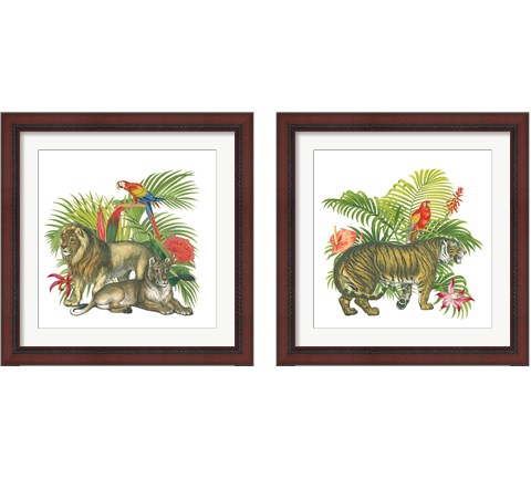 In the Jungle 2 Piece Framed Art Print Set by Wild Apple Portfolio