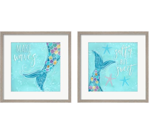 Make Waves 2 Piece Framed Art Print Set by Hartworks