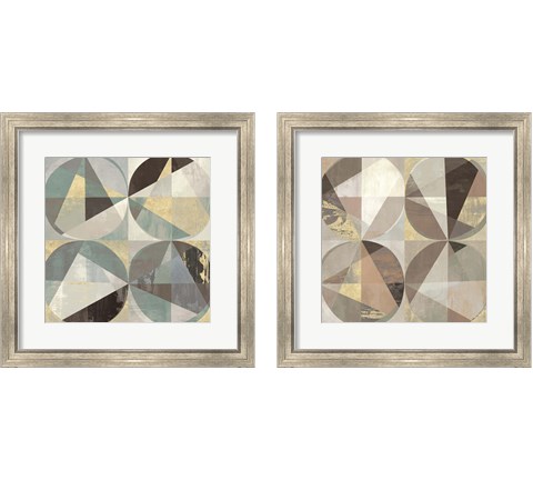 Jade & Gold 2 Piece Framed Art Print Set by Kaj Rama