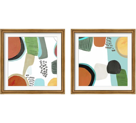 Joyous  2 Piece Framed Art Print Set by Tom Reeves