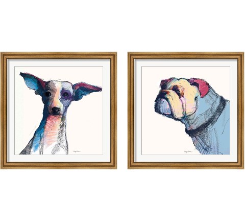 Castor Watercolor Pastel 2 Piece Framed Art Print Set by Avery Tillmon