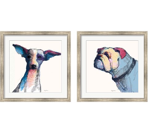 Castor Watercolor Pastel 2 Piece Framed Art Print Set by Avery Tillmon