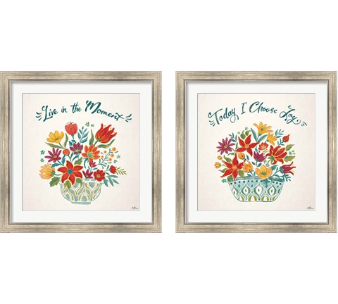 Happy Thoughts 2 Piece Framed Art Print Set by Janelle Penner