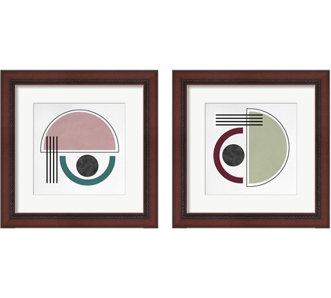 Geo 2 Piece Framed Art Print Set by Ashley Hutchins