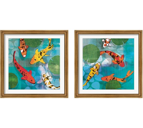 Lucky Koi 2 Piece Framed Art Print Set by Tandi Venter