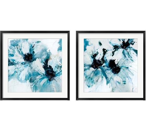 Blue Crush 2 Piece Framed Art Print Set by Natasha Barnes