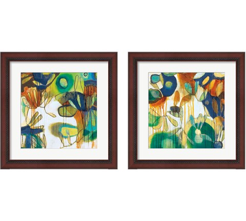 Tropical Burst 2 Piece Framed Art Print Set by Jennifer Weber