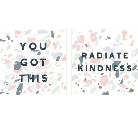 Terrazzo Inspiration 2 Piece Art Print Set by Moira Hershey