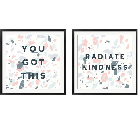 Terrazzo Inspiration 2 Piece Framed Art Print Set by Moira Hershey