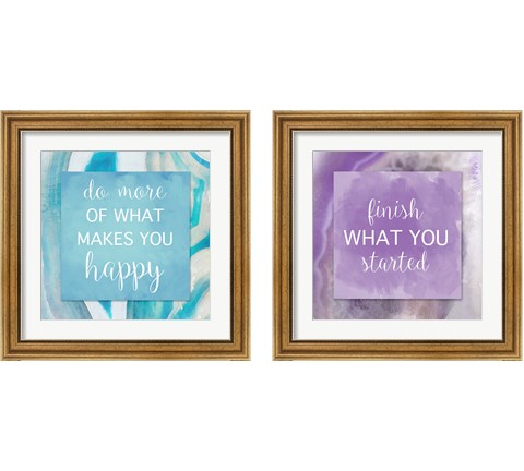 Agate Inspiration 2 Piece Framed Art Print Set by Susan Bryant