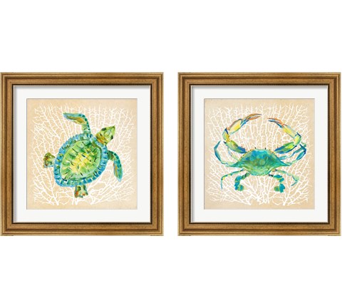 Sealife  2 Piece Framed Art Print Set by Julie DeRice