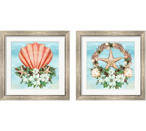 Holiday By the Sea 2 Piece Framed Art Print Set by Diannart