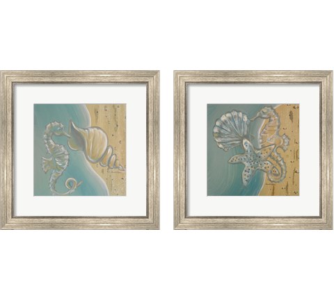 Pearl Beach 2 Piece Framed Art Print Set by Hakimipour - Ritter