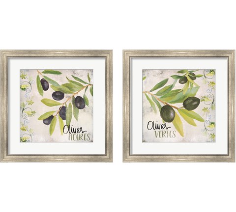 Olives Noires et Vertes 2 Piece Framed Art Print Set by Lanie Loreth