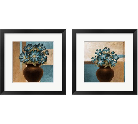 Floral Motif 2 Piece Framed Art Print Set by Michael Marcon