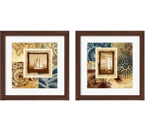 Sailing the Seas 2 Piece Framed Art Print Set by Michael Marcon