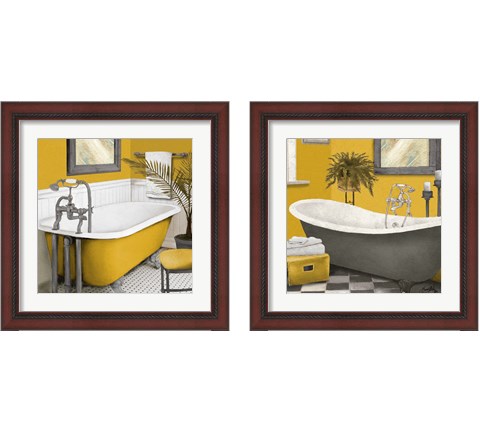 Sunny Bath 2 Piece Framed Art Print Set by Elizabeth Medley