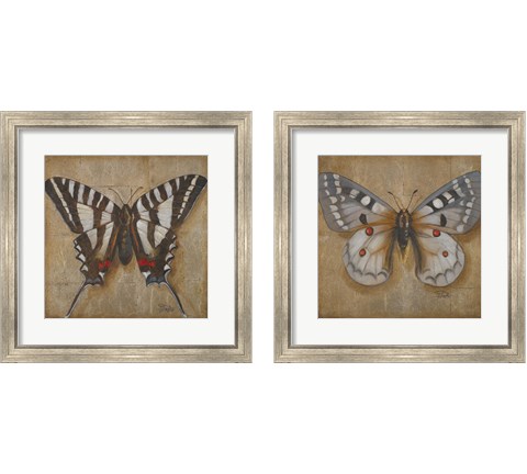 Butterfly  2 Piece Framed Art Print Set by Patricia Pinto