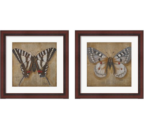 Butterfly  2 Piece Framed Art Print Set by Patricia Pinto