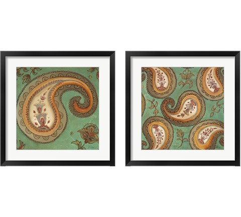 Fashion Paisley 2 Piece Framed Art Print Set by Patricia Pinto