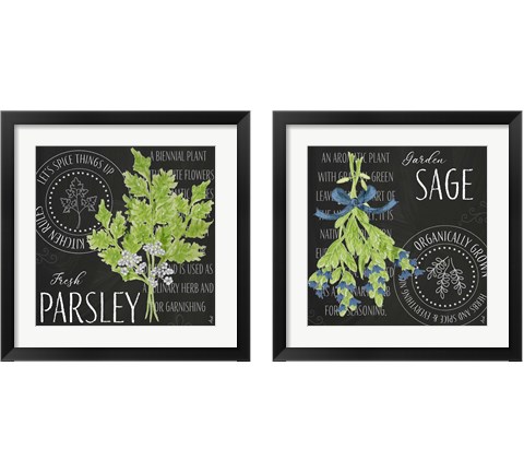 Garden Grown Herbs 2 Piece Framed Art Print Set by Andi Metz