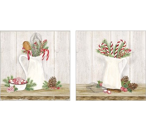 Christmas Kitchen 2 Piece Art Print Set by Tara Reed