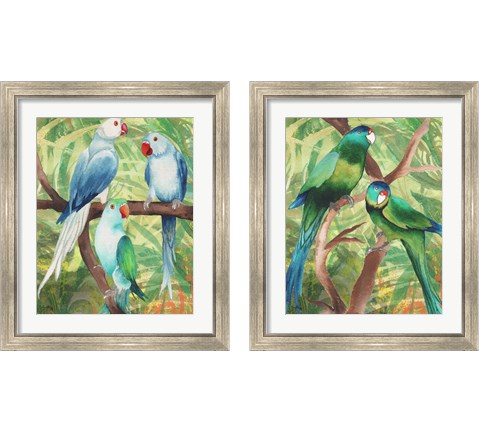 Tropical Birds 2 Piece Framed Art Print Set by Elizabeth Medley