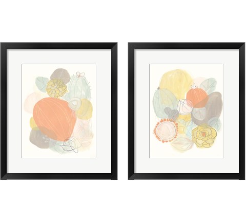 Abstract Succulents 2 Piece Framed Art Print Set by June Erica Vess