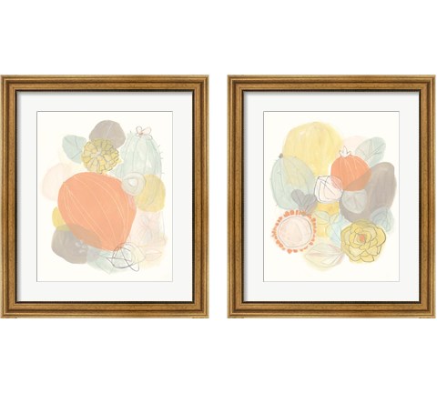 Abstract Succulents 2 Piece Framed Art Print Set by June Erica Vess