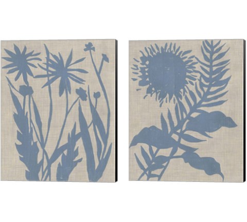 Dusk Botanical 2 Piece Canvas Print Set by Chariklia Zarris