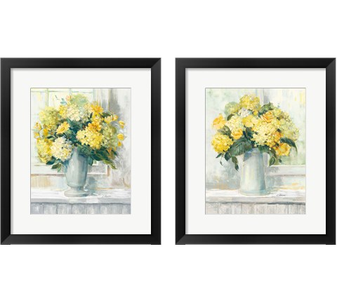 Endless Summer Bouquet 2 Piece Framed Art Print Set by Carol Rowan