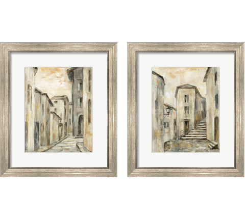 European Village 2 Piece Framed Art Print Set by Silvia Vassileva