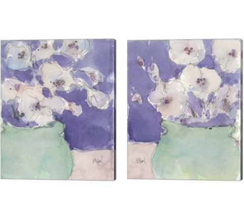 Floral Objects  2 Piece Canvas Print Set by Sam Dixon