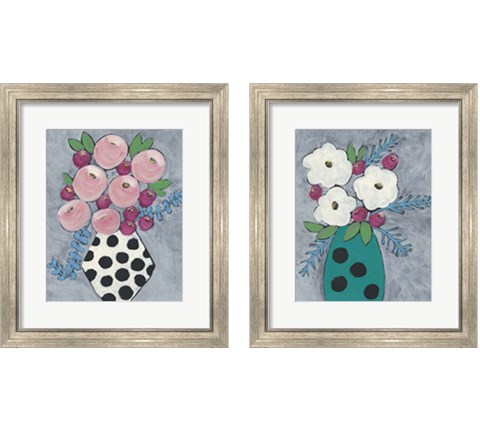 Floral Frolic 2 Piece Framed Art Print Set by Regina Moore