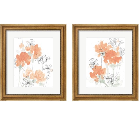 Blush Peonies 2 Piece Framed Art Print Set by June Erica Vess