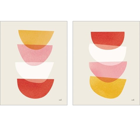 Balance Warm 2 Piece Art Print Set by Moira Hershey