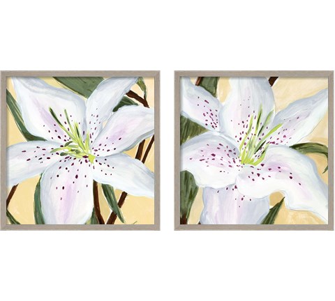 White Lily 2 Piece Framed Art Print Set by Annie Warren
