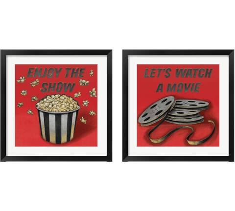 Movie 2 Piece Framed Art Print Set by Wild Apple Portfolio