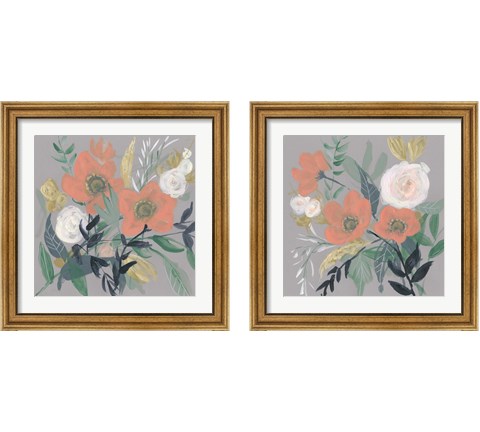 Anemone Jumble 2 Piece Framed Art Print Set by Jennifer Goldberger