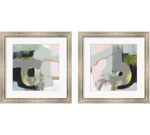 Pastel Strokes 2 Piece Framed Art Print Set by Jennifer Goldberger