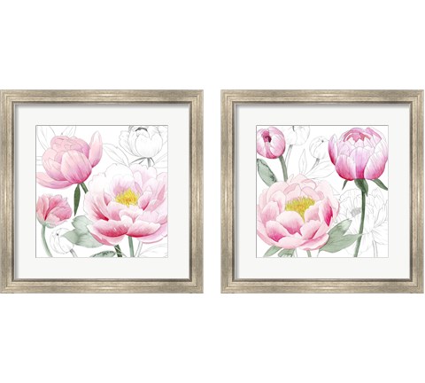 May Peonies 2 Piece Framed Art Print Set by Grace Popp