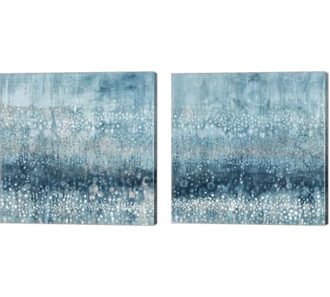 Rain Abstract 2 Piece Canvas Print Set by Danhui Nai