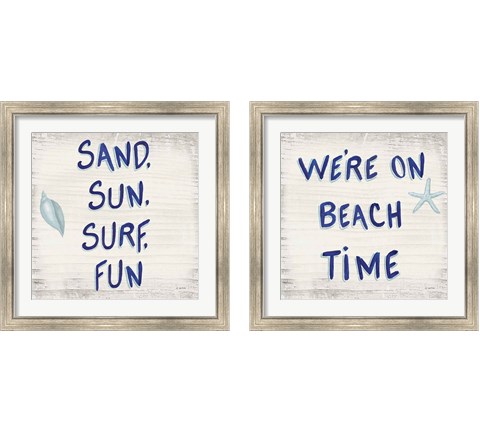 Beach Time 2 Piece Framed Art Print Set by James Wiens